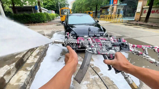 Unleash the Power of Precision with the High Pressure Mp5K Car Washing Gun!