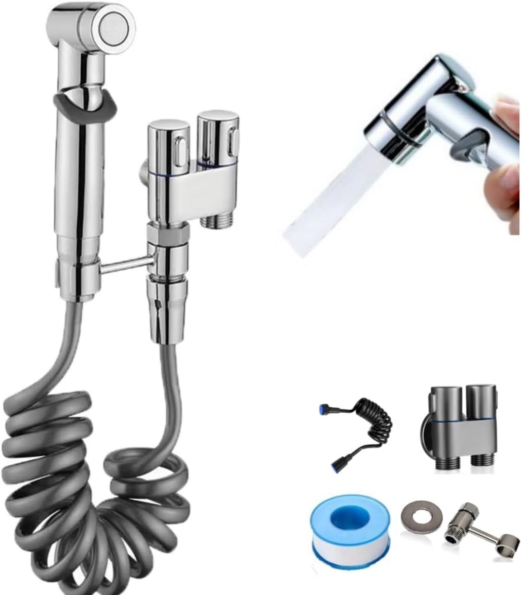 Elevate Your Bathroom Game with the Langgi Toilet Faucet Spray Set!