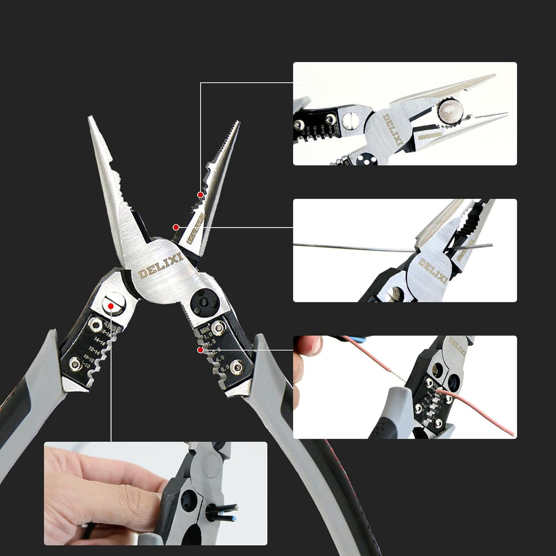 Your All-in-One Tool: DELIXI Multi-Function Needle Nose Pliers