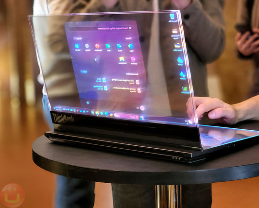 See-Through Revolution: Lenovo's Transparent Laptop Unveiled at MWC 2024!