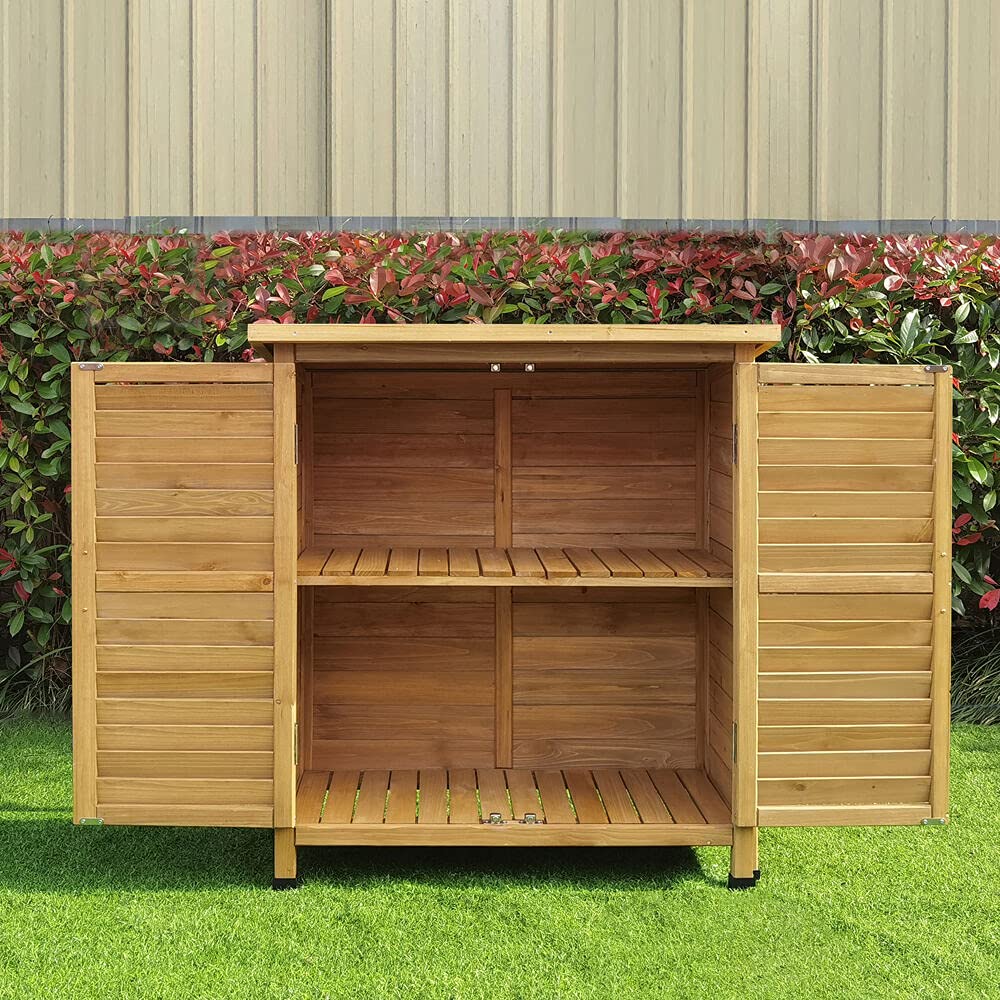 GardenGuard Wooden Storage Shed