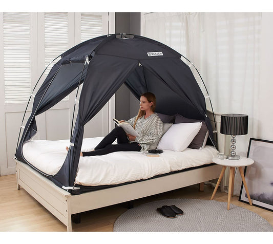 CozyCanopy Bed Tent - Charcoal Twin Edition