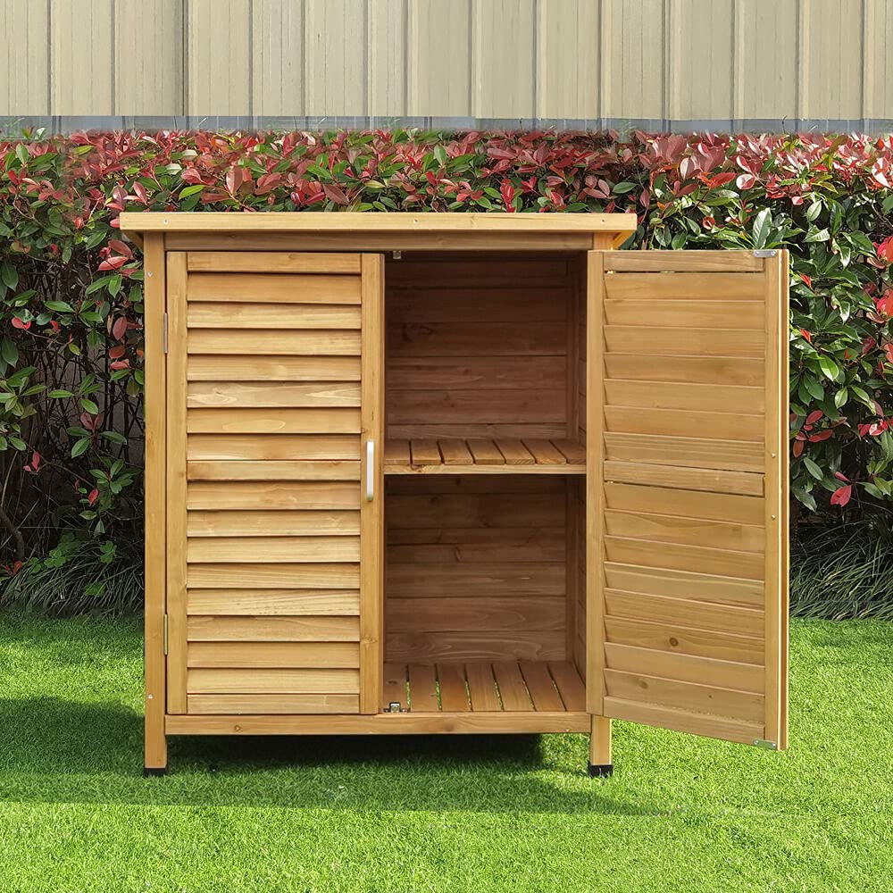 GardenGuard Wooden Storage Shed