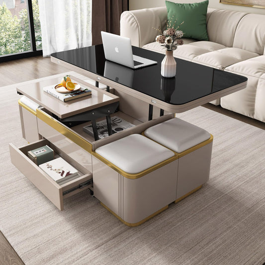 Multi-functional Lift Coffee Table Set