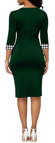 Bodycon 3/4 Sleeve Midi Dress