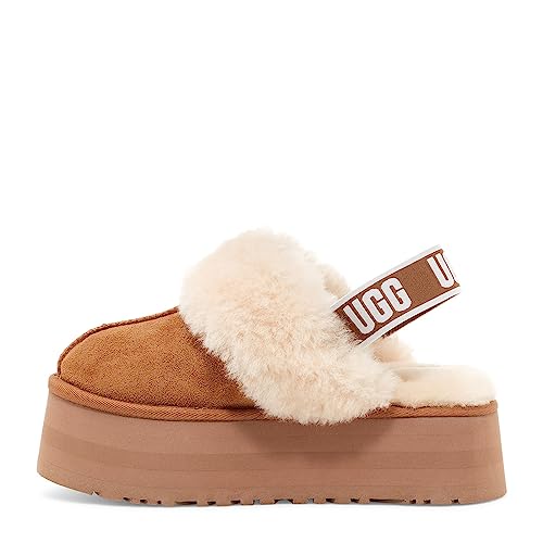 UGG Women's Funkette Slipper, Chestnut, 08