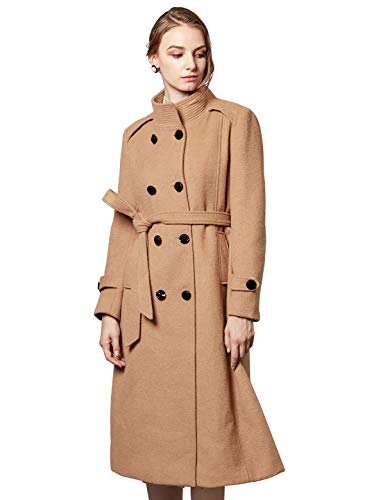 Camel Wool Belted Coat - The Superstacks