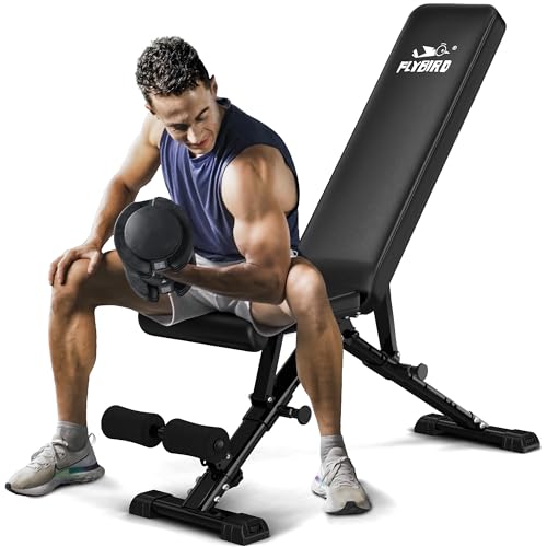 FLYBIRD Evolution Bench: Swift-Fold Full Body Workout Powerhouse