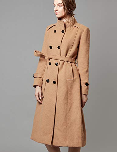 Camel Wool Belted Coat - The Superstacks