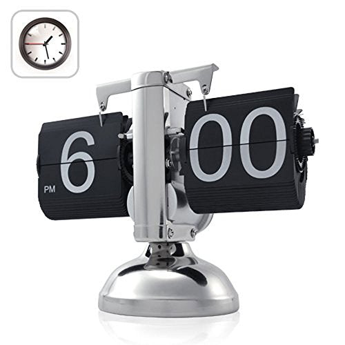 Retro Flip Clock - Timepiece Elegance in Black ⏰
