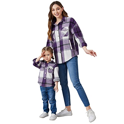 Plaid Flannel Mommy & Me Shacket