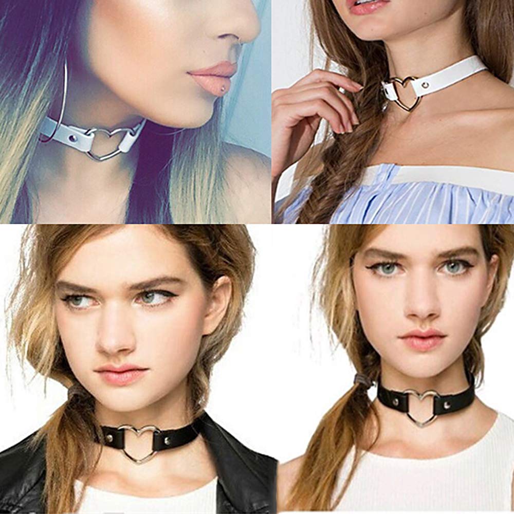 Heartfelt Goth Leather Choker