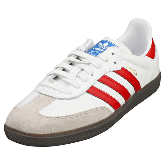 adidas Samba OG Mens Footwear White/Better Scarlet/Supplier Colour Size 8