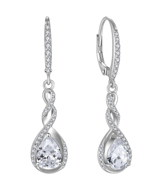 Timeless Infinity Drop Earrings