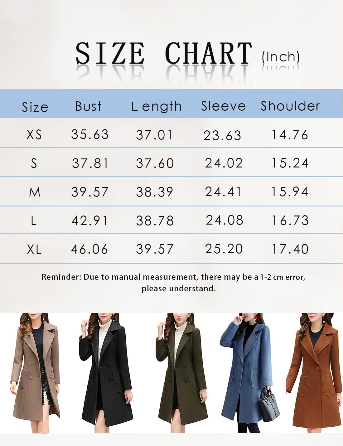 Women's Camel Wool Blend Coat, Mid-Long, Double-Breasted