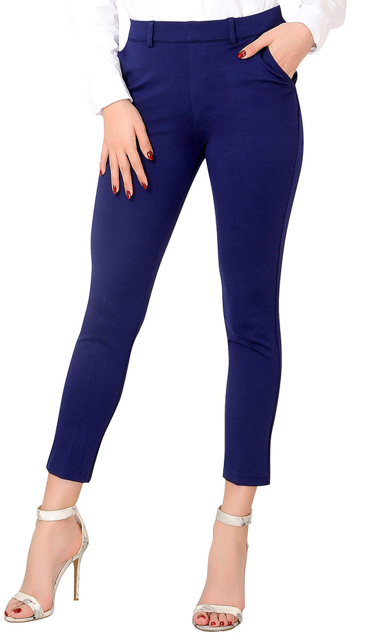 Pull-On Stretch Yoga Dress Pants