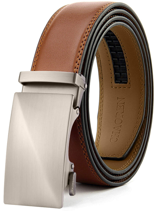 CHAOREN Men's Leather Ratchet Belt